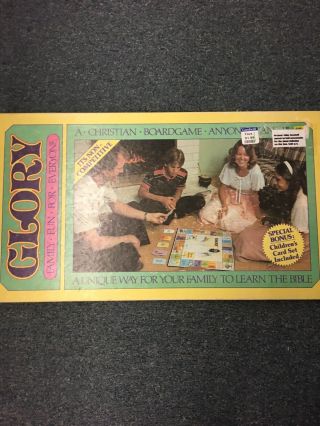 Vintage 1980 Glory Christian Board Game Religious Family - Complete Morningstar