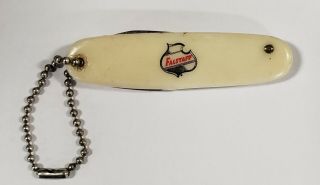 Vintage Falstaff Beer Advertising Keychain Pocket Knife