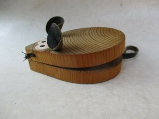 Vintage Wooden Mouse Paper Note Clip Desk Accessory FRANK MEISLER Style Israel 5