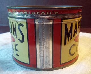 Vintage Martinson ' s Coffee Tin with Lid 4
