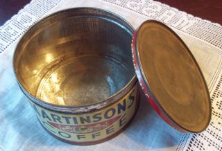 Vintage Martinson ' s Coffee Tin with Lid 5