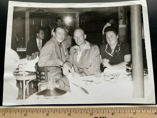 John Wayne Vintage 50s? Photo One Of A Kind? 5 By 7 At A Restaurant