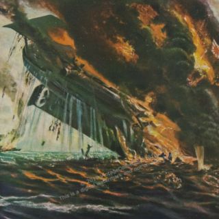 1944 Us Navy Submarine Torpedo Ww2 Battle Art Electric Boat Vintage Print Ad
