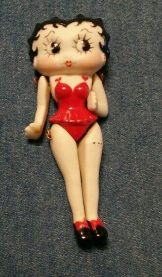 Vintage Betty Boop 3 3/4 " Porcelain Pin Brooch Doll Sw 91