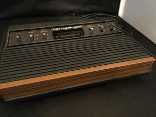 VTG Atari 2600 Light Sixer Woodgrain Wood Woody Six Switch System Console 2