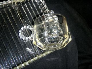 Vintage Anchor Glass Ball and Rib Snack Smoke Sip Tray Ashtray & cup 4