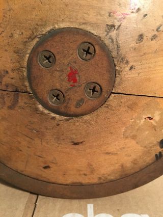 Vintage Wood & Metal Official Size & Wt Track & Field Discus 1976 Region 3 Champ 5