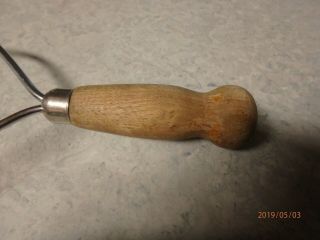 Vintage Stainless Steel Wooden Handle Potato Masher 3