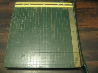 Vintage Milton Bradley Co Studio Guillotine Paper Cutter Trimmer 10x10