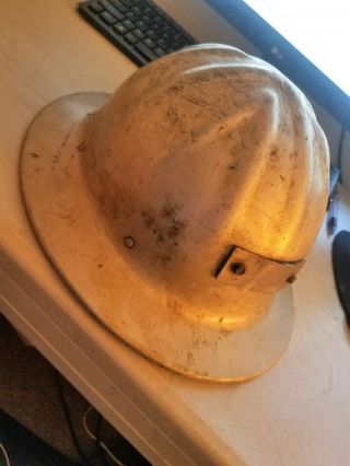 Vintage Mcdonald T Standard Aluminum Safety Helmet Hat,  Mining,  Miner.