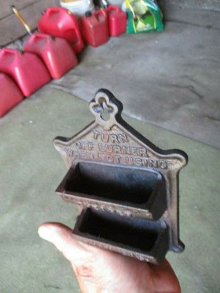 Vintage Cast Iron Match Holder 1899 2
