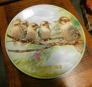 Vintage Wilkinson Ia Crisp Art Plate Kookaburras Large School 