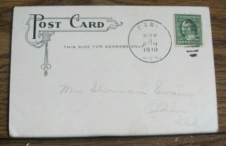 1910 Vintage Postcard First National Bank Earle,  AR Arkansas 2