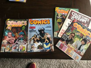 Vintage Comics Scene Magazines - Dates Back To 1982 Wow Includes Premier Issue