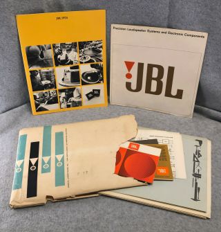 Vintage Jbl (james B Lansing Sound) Speaker Catalogs & Related Ephemera 1967,  74