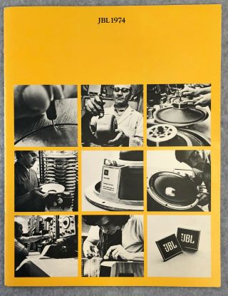 Vintage JBL (James B Lansing Sound) speaker catalogs & related ephemera 1967,  74 2