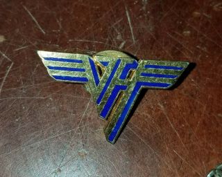 Vintage Van Halen Logo Rock Concert Music Pin