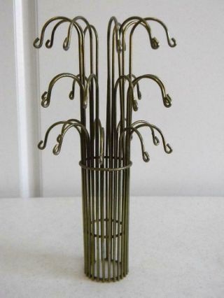 Vintage Metal Waterfall Chandelier Cage Holder For Prisms Lamp Parts