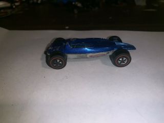 Vintage 1969 Hot Wheels Red Line Shelby Turbine Blue Spectraflame Hong Kong