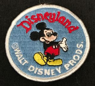 Vintage Mickey Mouse Walt Disney Disneyland Blue Patch 3 "