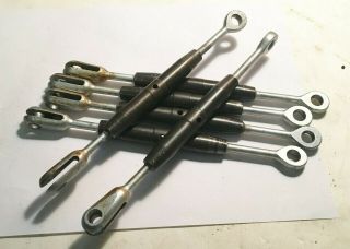 Vintage Sailboat Bronze And Aluminum Turnbuckles (6) All And Beauties