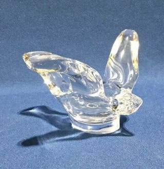 Vintage Princess House 458 Open Bird Open Dove Lead Crystal Candy Dish Figurine