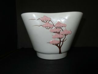 Vintage 1940s Mid Century Relief Ming Tree California Art Pottery Weil Ware Vase
