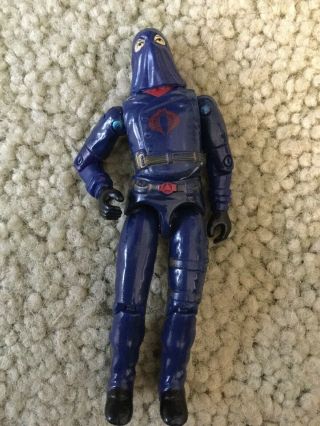 Vintage Gi Joe Hooded Cobra Commander Action Figure 1984