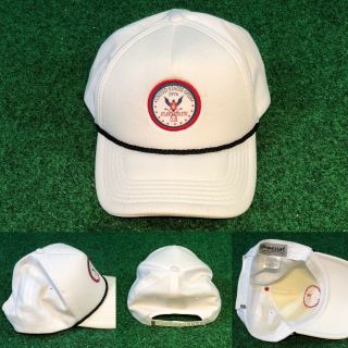 Vintage 1976 Us Open Atlanta Athletic Club Cord Hat White Golf 70’s Jerry Pate