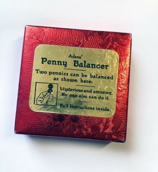 S.  S.  Adams’ Penny Balancer / Vintage Adams’ Coin Magic Trick