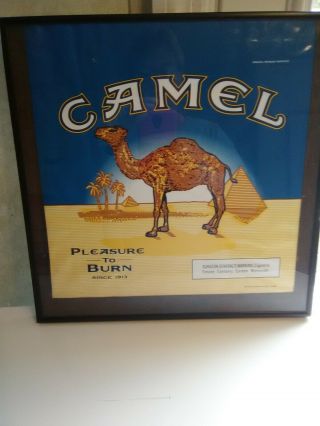 Vintage Camel Cigarette Store Display Sign - Advertising