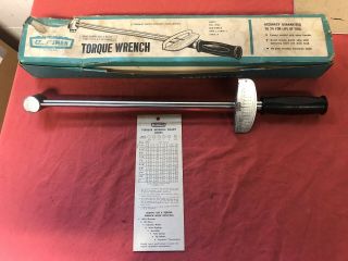 Vtg,  Nos,  Craftsman 1/2 " Drive 0 - 150 Beam Type Torque Wrench 944641 Made In Usa