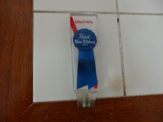 Vintage Pabst Blue Ribbon Beer Tapper Tap Handle Acrylic Bar,  Very Old