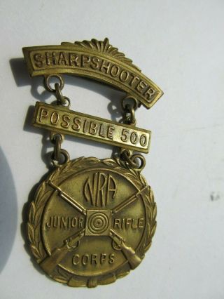 Nra Junior Rifle Corps Sharpshooter Medal