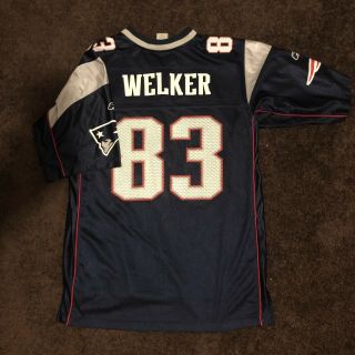 vintage England Patriots Reebok Wes Welker Jersey Size Large 2