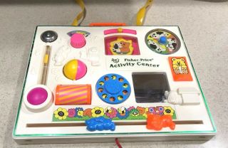 Vintage 1973 Fisher Price Crib Mounted Activity Center 1134