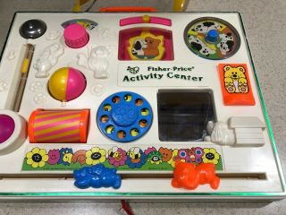 Vintage 1973 Fisher Price Crib Mounted Activity Center 1134 2