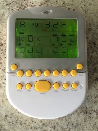 Radica Lighted Big Screen Solitaire Hand Held Game.  Euc Vintage.