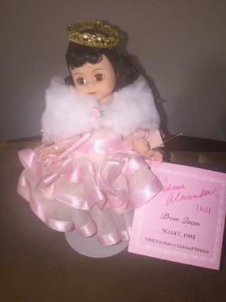 - Very Rare Madame Alexander 1992 Madcc Prom Queen Exclusive Limited Edition