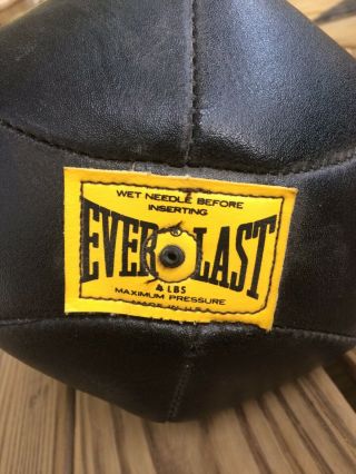 Vintage Everlast Boxing Punching Speed Bag 4208 Black Vtg Usa