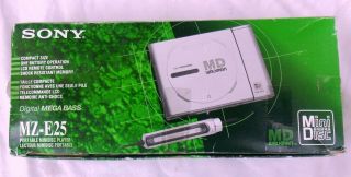 Vintage Sony Mz - E25 Portable Minidisc Player Walkman W/ Box & Acc