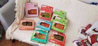 (8) 1984 Deluxe Miniature Strawberry Shortcake Empty Boxes Only