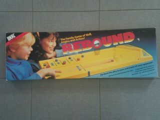 Vintage Ideal Games Rebound Family / Kids Game Night Fun Shuffle Board Type Set