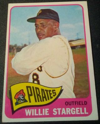 Vintage 1965 Topps Willie Stargell Pittsburgh Pirates 377 $40.  00 Bv