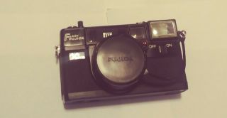 Fuji Flash Fujica Auto Focus 35mm Camera w Fujinon 1:2.  8 38mm Lens Vintage 2