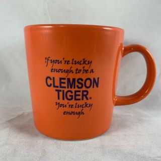 Vtg Clemson Tigers Mug Orange If You 