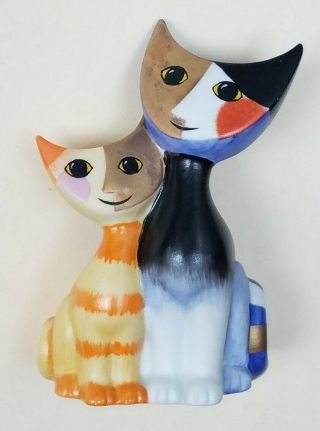 Vintage Goebel Rosina Wachtmeister " Serafino & Serafina " Mini Cats Figurine 3 "