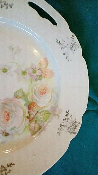Vintage Made in Germany Two Handled Cake Plate Give Us This Day Our Daily Bread 2