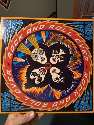 Kiss ‎– Rock And Roll Over 1976 Vinyl Record Album 33 Rpm Lp Vintage Rock