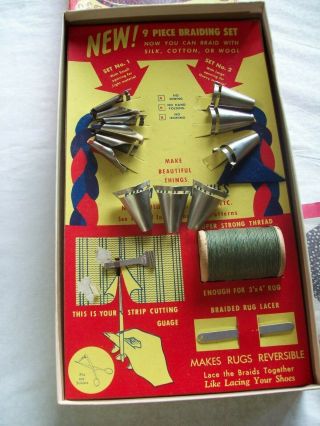 Vintage Nu Flex Co Braid It Yourself Hobby Kit